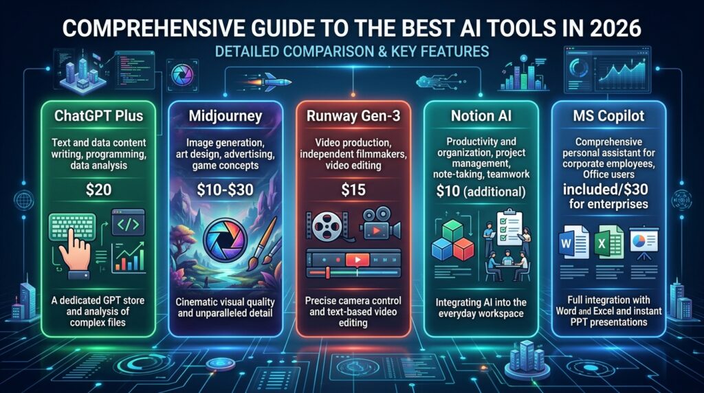 A comprehensive guide to artificial intelligence tools