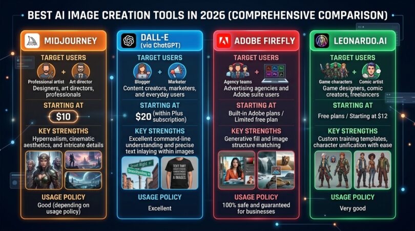 Best AI powered image creation tools