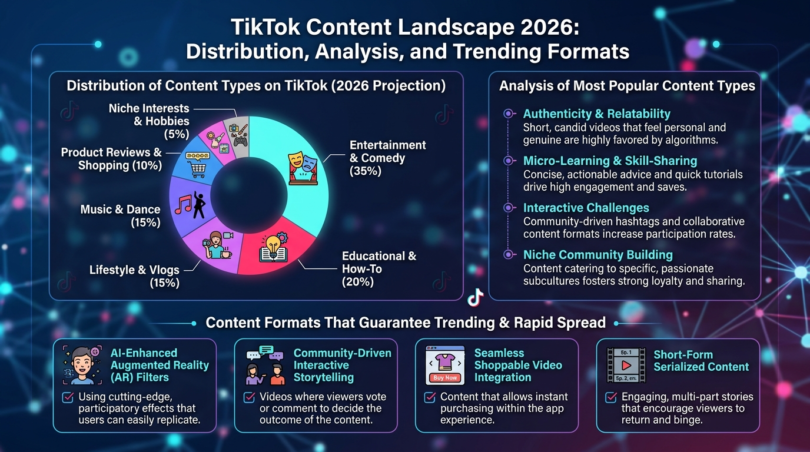 analysis of the most popular content types on tiktok in 2026